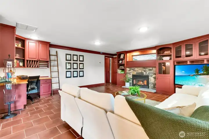 This is an elegant and warm home.