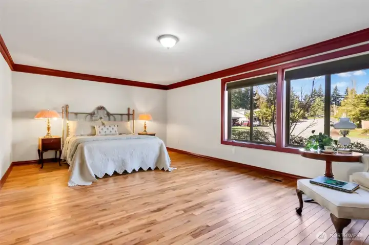 Large primary bedroom is on the main floor.