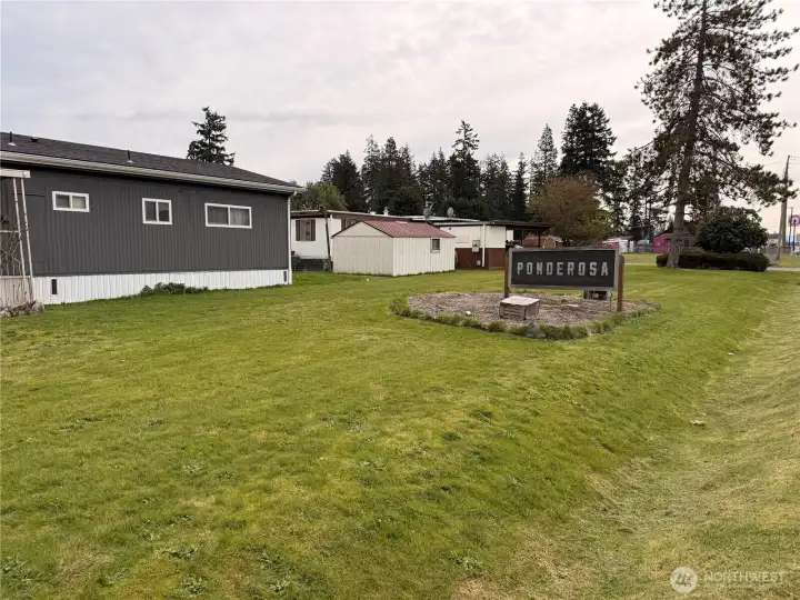 Welcome to your next home or fix up project This is entry view into development Pondersosa estates with low monthly rent and minutes to all amenities and highways