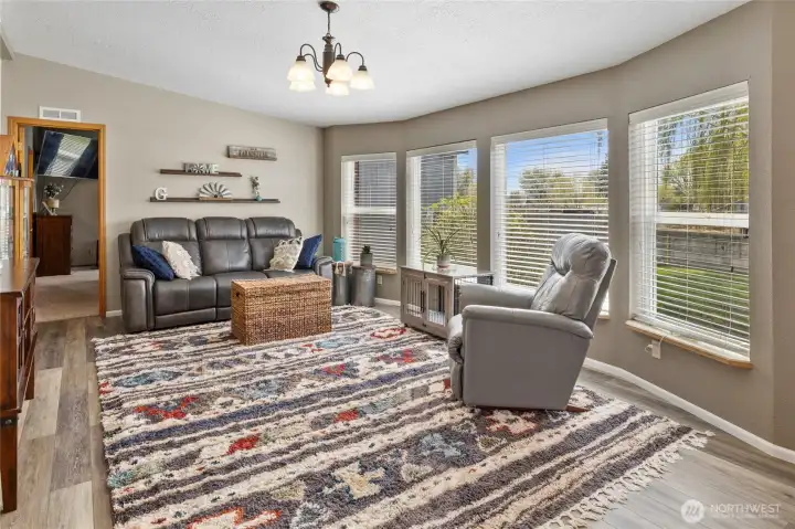 Fantastic natural light in the living room