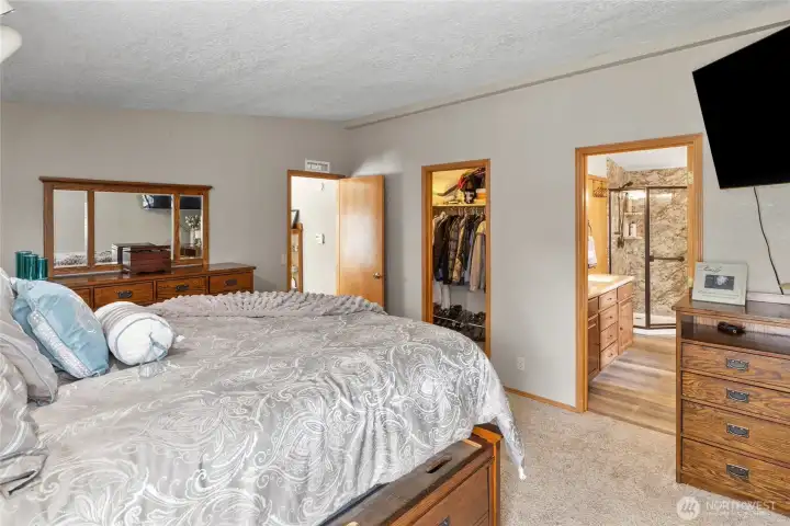 Primary bedroom - walk-in closet and full bath