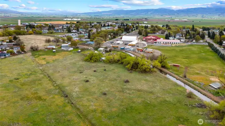 View of the pastures