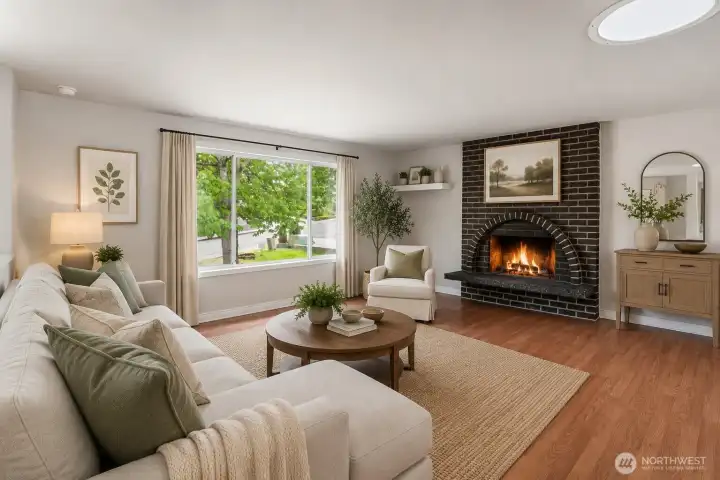 Virtually Staged-Great Room
