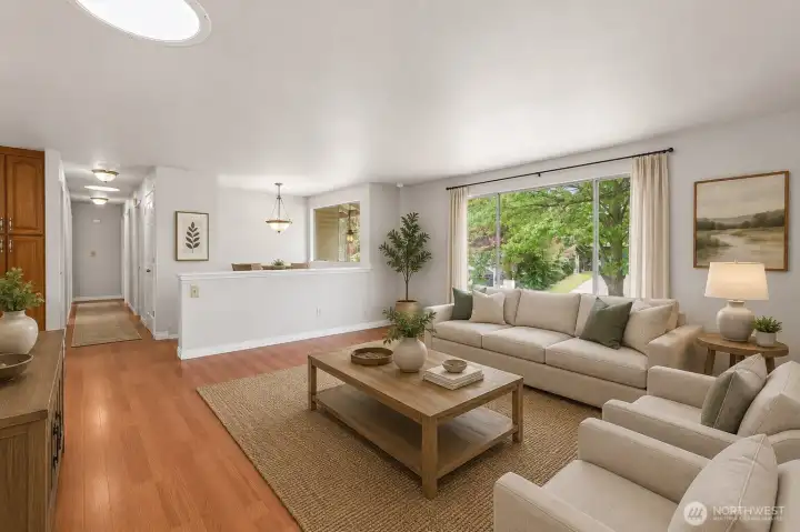 Virtually Staged-Living Room