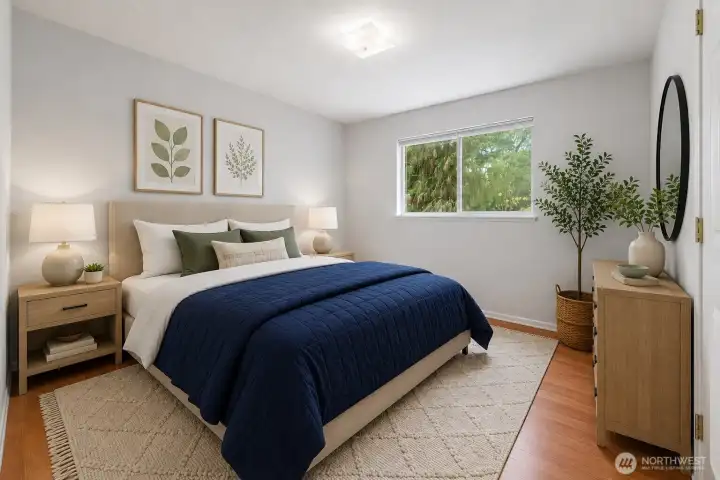 Virtually Staged-Bedroom Two