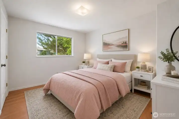 Virtually Staged-Bedroom Three