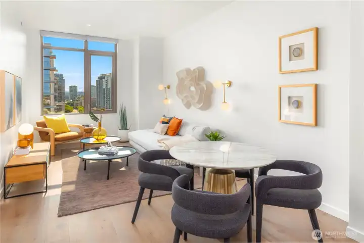 Brand new one bedroom MARI Select residence in the preferred NW corner of Downtown Bellevue, minutes from Bellevue Square.