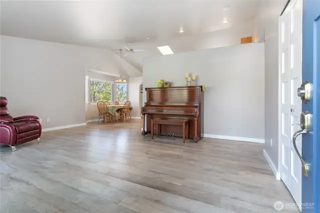 Entry into living room.