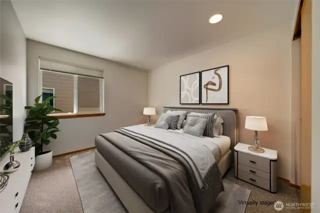 Bedroom #4, virtually staged