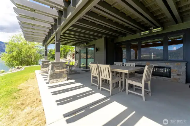 Staged unit B2 shown, similar to F2. Furniture and decor not included.