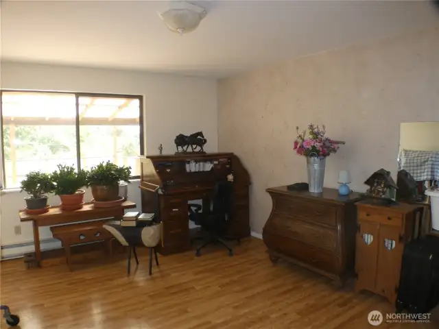 Primary bedroom used as study