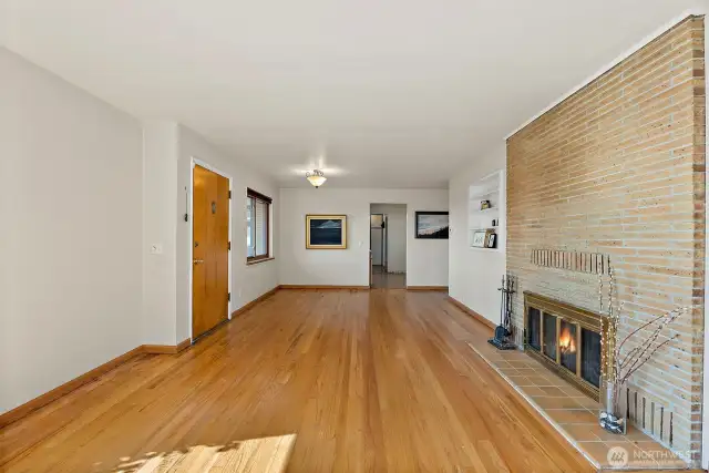 Natural Light flows in abudance into this open layout for living room and dining space