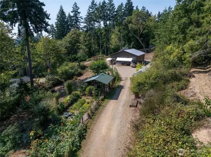 Feel the freedom of sustainability with the large, organic gardens - low maintenance permaculture style gardening.