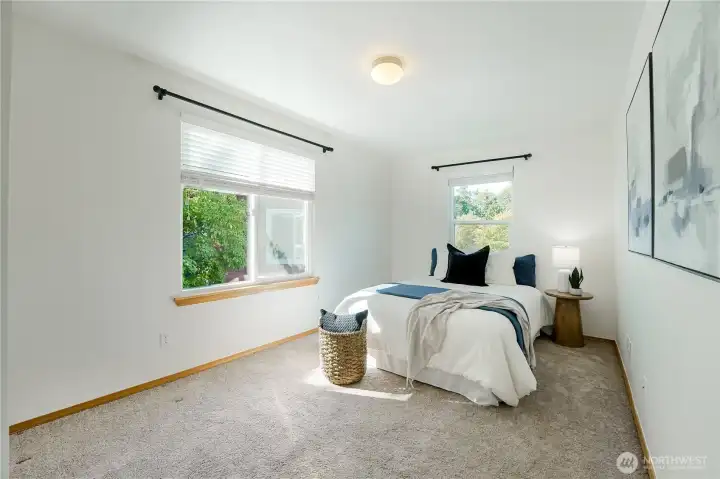 Bedroom #2 large and light-filled