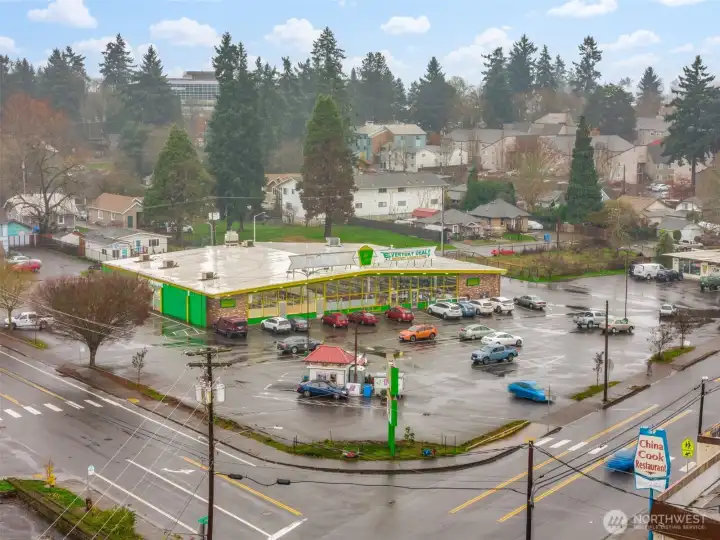 Closest commercial area.