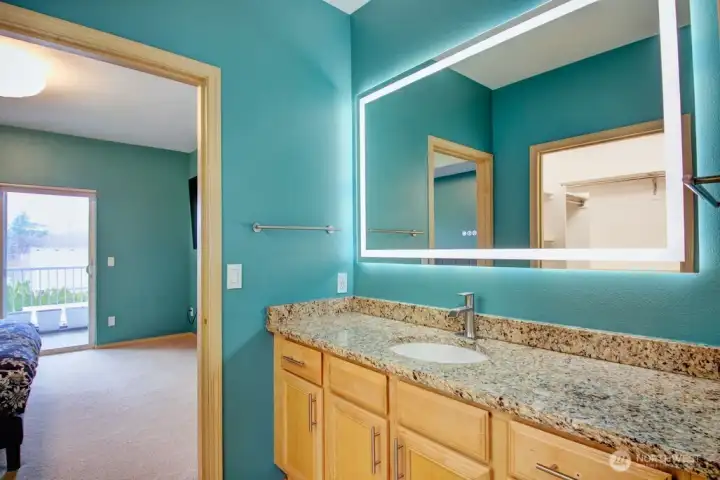 Second sink/vanity in walk-in closet area