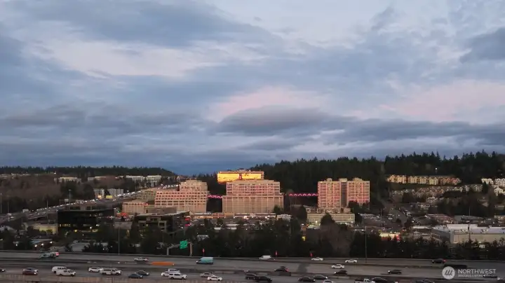 The View from the Living room window during Sunset