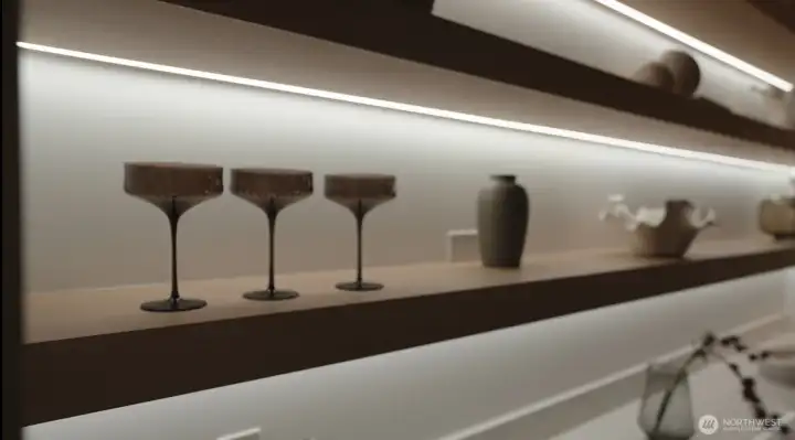 Custom Built Floating Shelves-Such Beauty