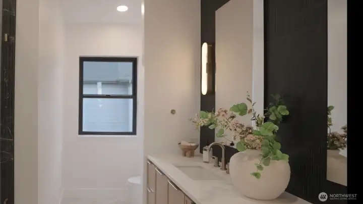 Strong but Delicate and great balance of Elegant & Sophistication-Upstairs Hallway Bathroom (photo no filtered not photoshopped)