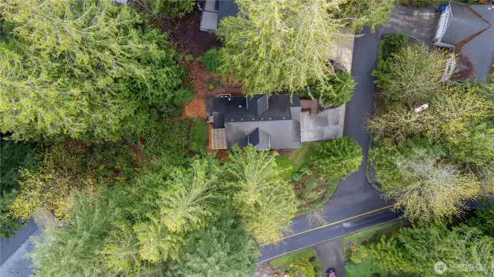 Birds eye view of this beautiful property.