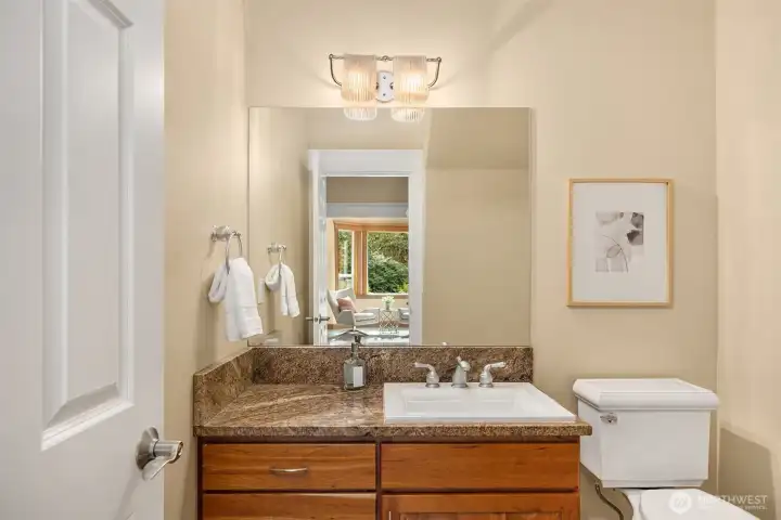 Powder room on main floor