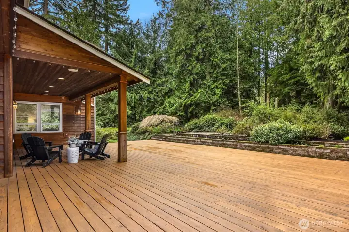 Nearly 1,000 square feet of back yard deck!