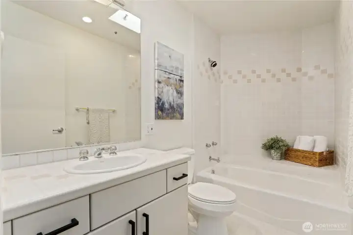 Upper level bathroom