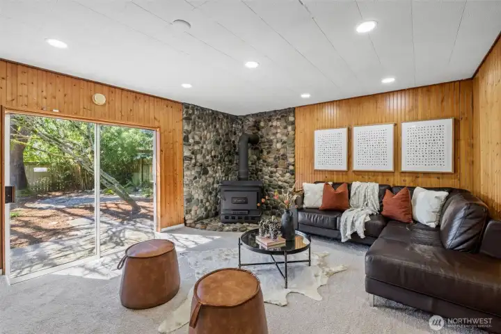 Great Family room with slider to the back yard