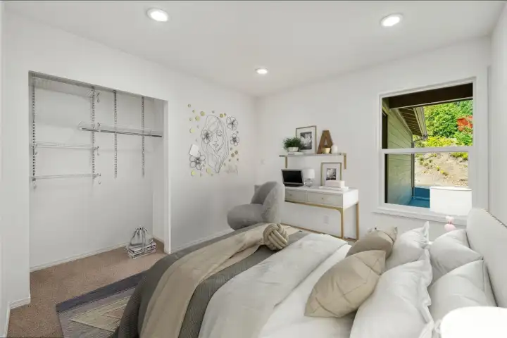 3rd bedroom - virtually staged