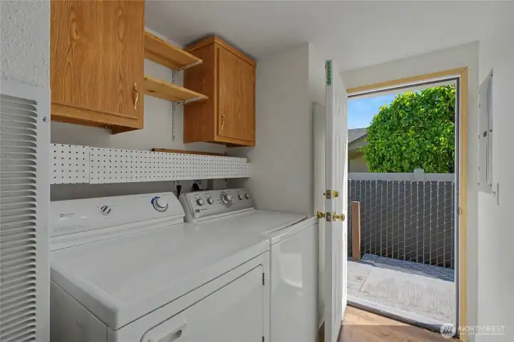 Laundry Room and back door