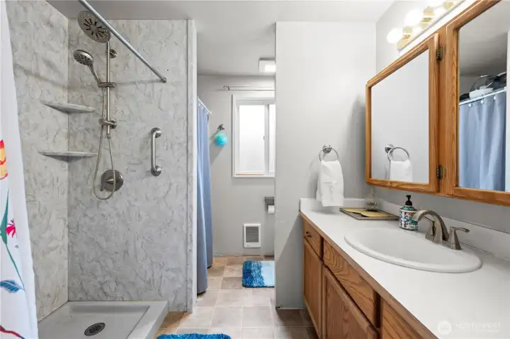 Upgraded bathroom