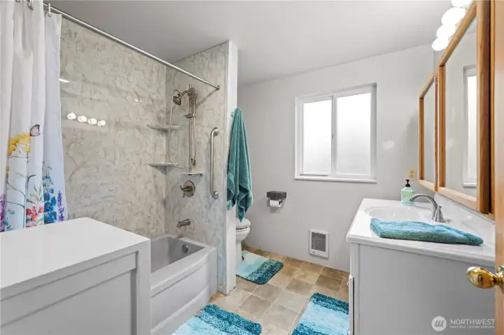 Updated spare bathroom