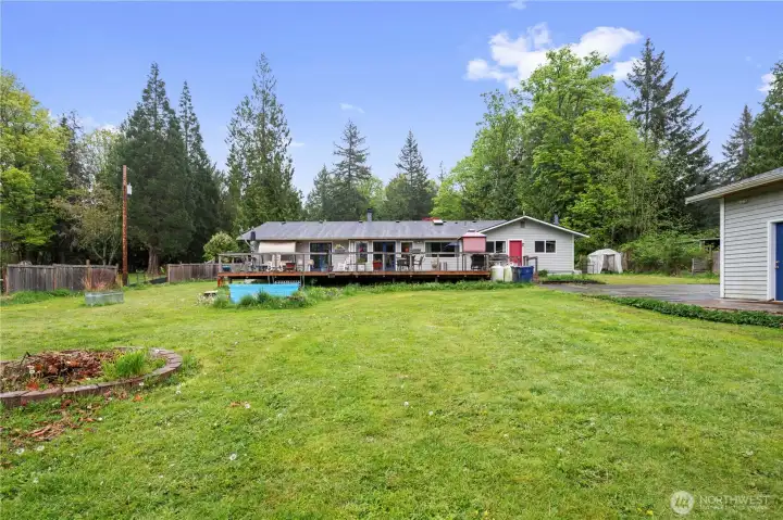 Plenty of space and room in this expansive yard!