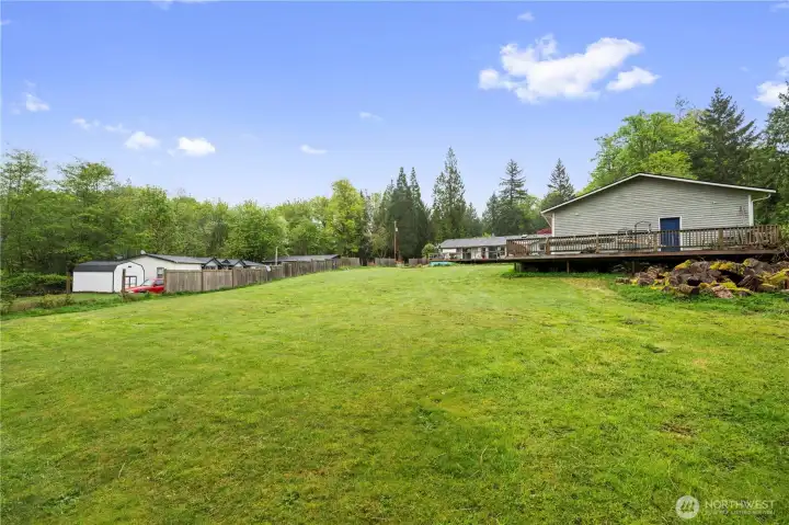 View from the back yard area.