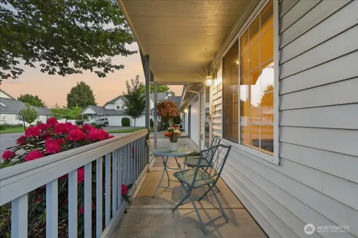 Covered front porch
