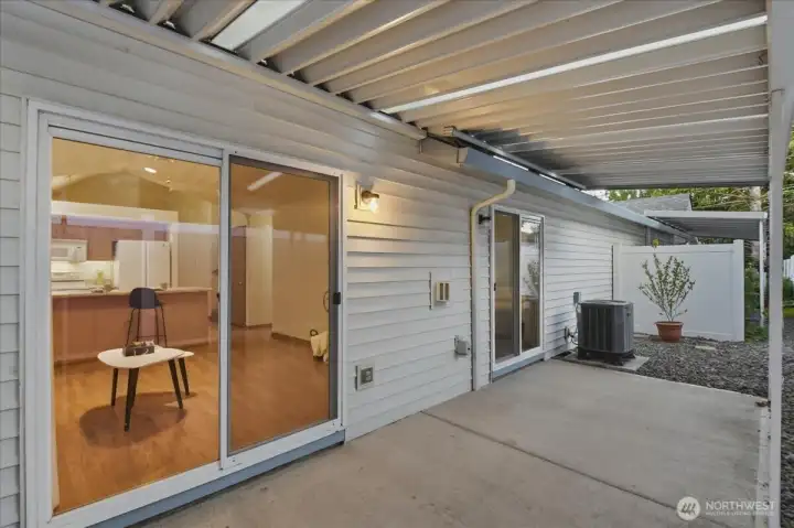 Covered back patio
