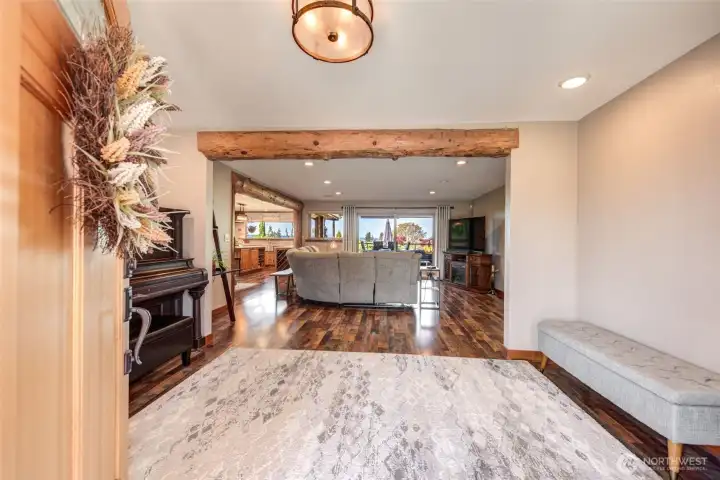 Step inside to gleaming hardwood floors and seamless flow to the main living areas.