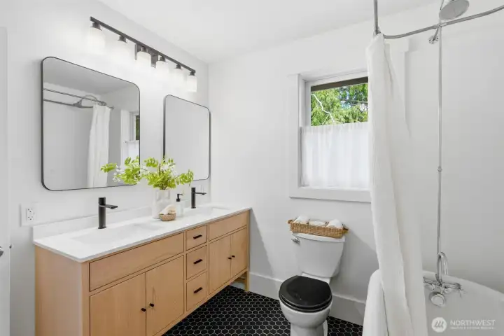 Newly remodeled bathroom.
