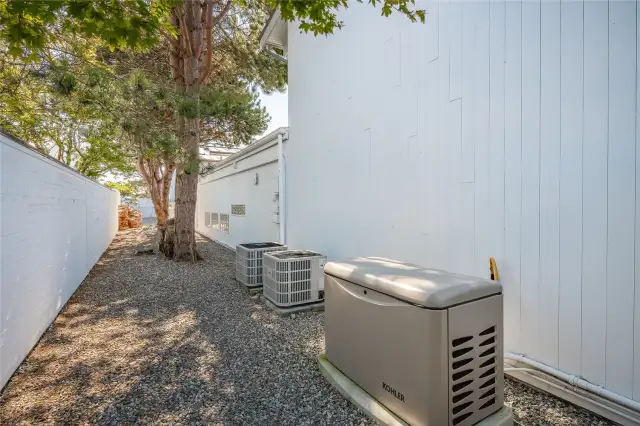 2 new heat pumps with AC & whole house generator