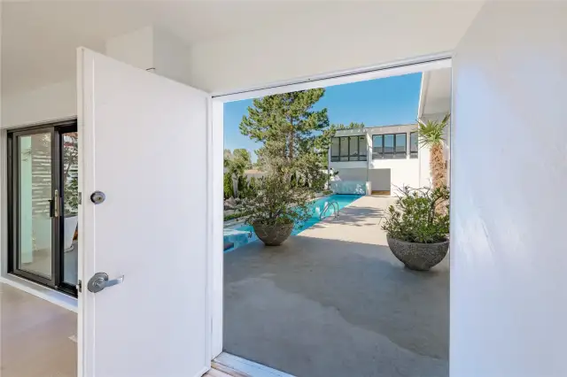 Perfection as you enter through the courtyard