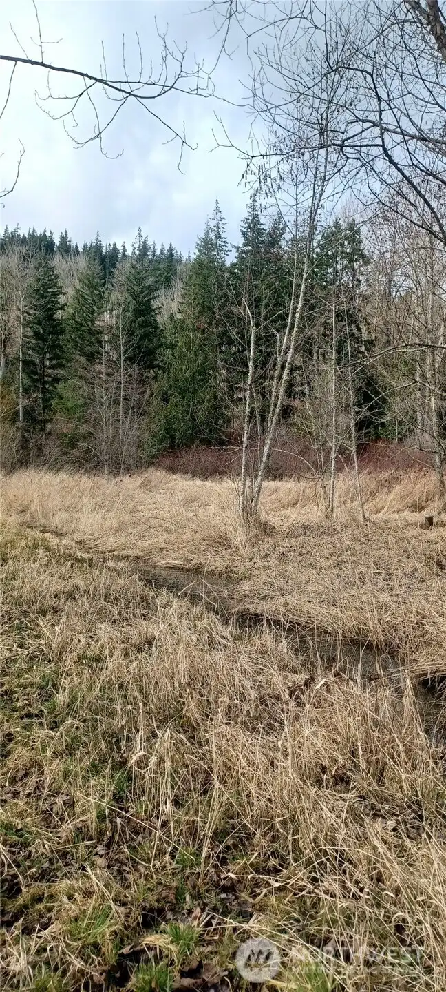 Beginning of property with well head pictured to right