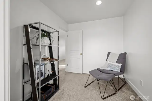 Pass through reading nook.