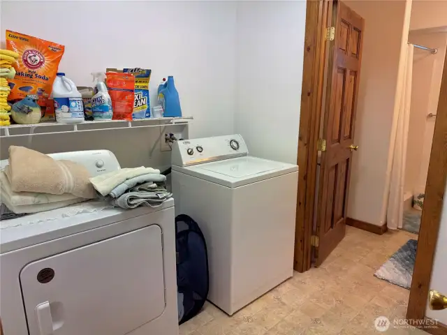 Laundry area, plumbed for a sink as well.