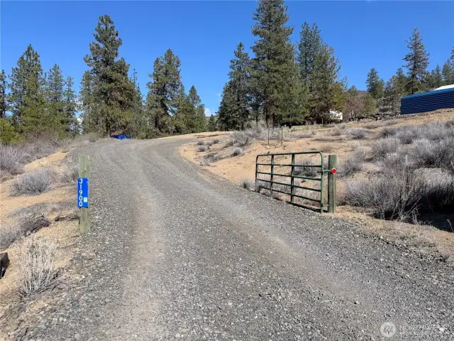 Gated entry to keep your driveway private.