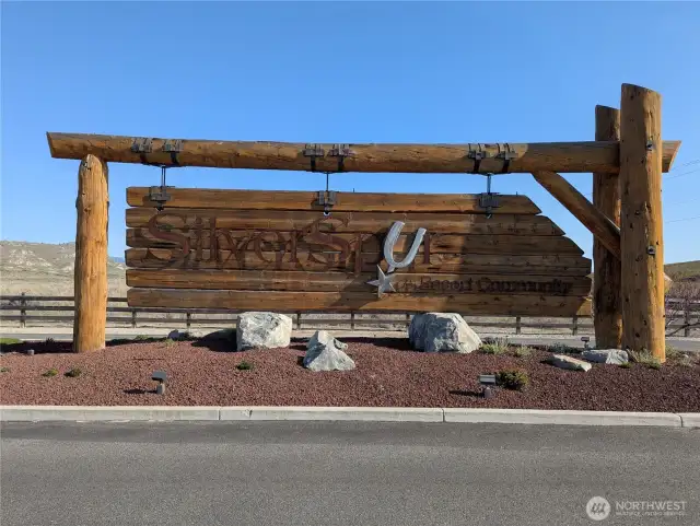 Entry Sign from Hwy 97