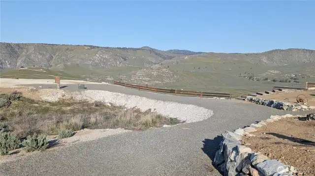 Driveway entrance to Property