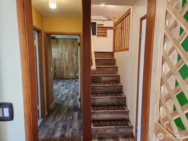 Entrance to upstairs bonus room
