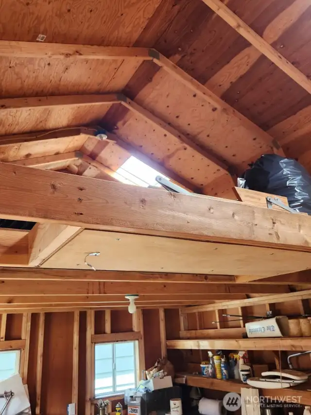 plenty of storage in Tuff Shed