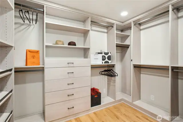 Custom closet.