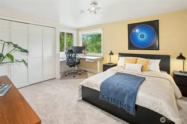 Bedroom 4 is a bit larger. Motorized blinds.